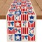 4th of July Table Runner Bowknot Stars Plaid 13x72 Inch Memorial Day Independence Day Patriotic Kitchen Table Decoration for Home